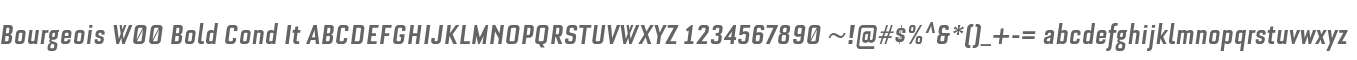 Bourgeois W00 Bold Cond It