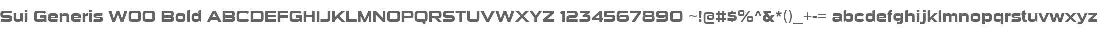Sui Generis W00 Bold