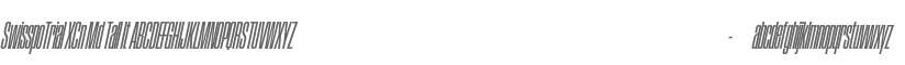 SwisspoTrial Extra Condensed Medium Tall
