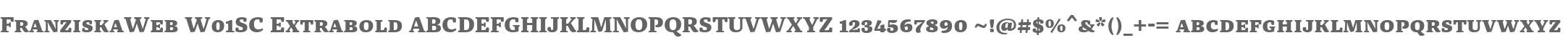 FranziskaWeb W01SC Extrabold