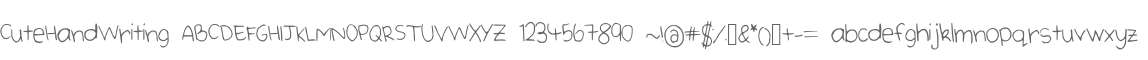 CuteHandWriting