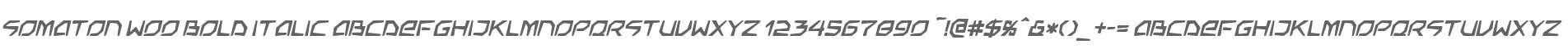 Somaton W00 Bold Italic