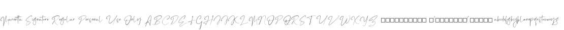 Marentta Signature Personal Use Only
