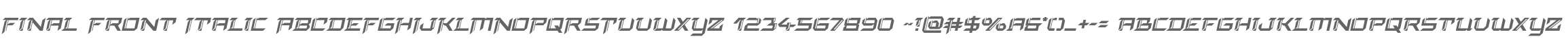 Final Front Italic
