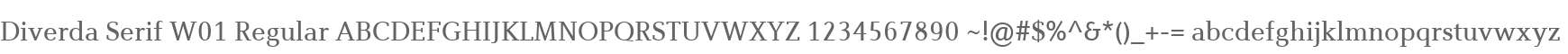 Diverda Serif W01 Regular