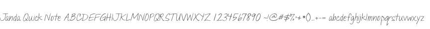 Janda Quick Note