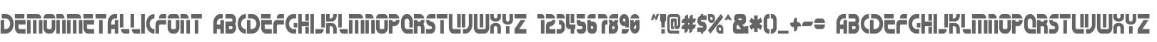 DemonMetallicFont