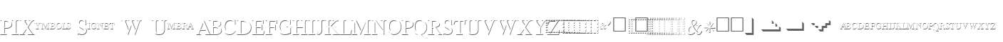 PIXymbols Signet W00 Umbra