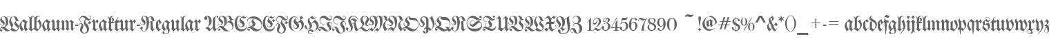 Walbaum-Fraktur-Regular