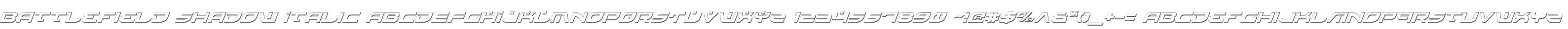 Battlefield Shadow Italic