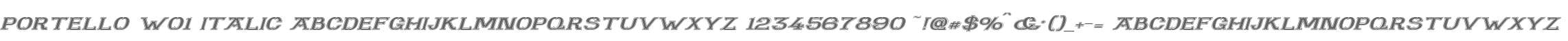 Portello W01 Italic