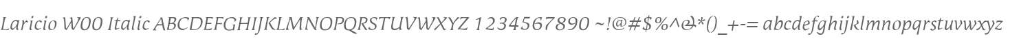 Laricio W00 Italic
