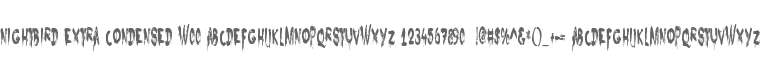 Nightbird Extra Condensed W00