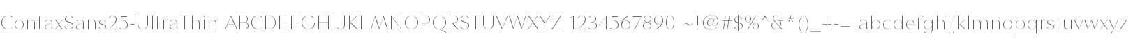 Contax Sans 25 UltraThin