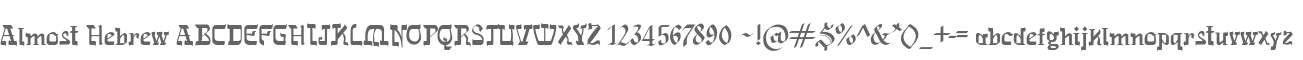 Almost Hebrew