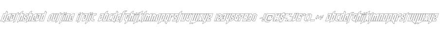 Deathshead Outline Italic