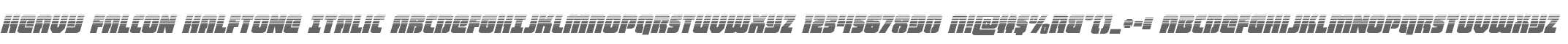 Heavy Falcon Halftone Italic