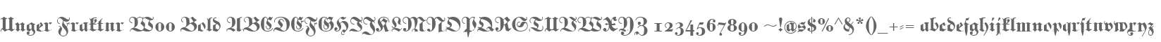 Unger Fraktur W00 Bold