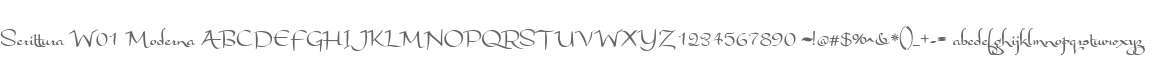 Scrittura W01 Moderna