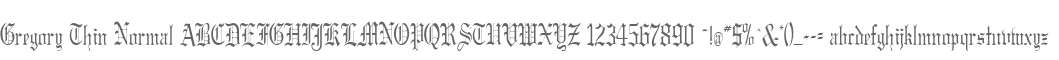 Gregory Thin Normal