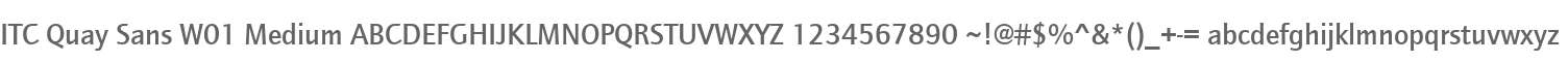 ITC Quay Sans W01 Medium