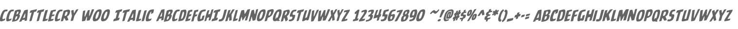 CCBattleCry W00 Italic