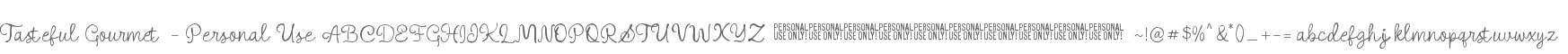 Tasteful Gourmet - Personal Use