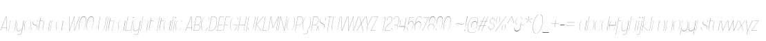 Angostura W00 UltraLight Italic