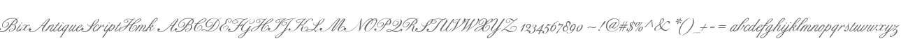BixAntiqueScriptHmk