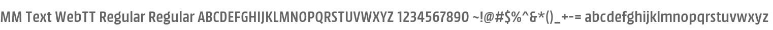 MM Text WebTT Regular Regular