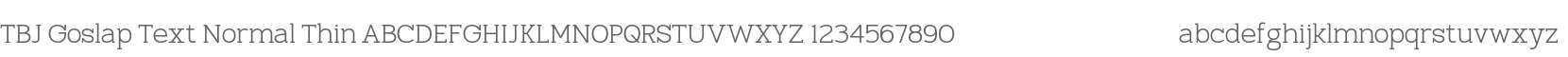 TBJ Goslap Thin Text