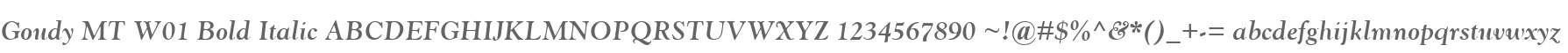Goudy MT W01 Bold Italic