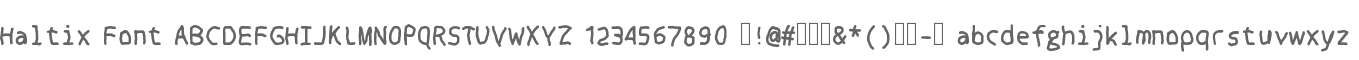 Haltix Font