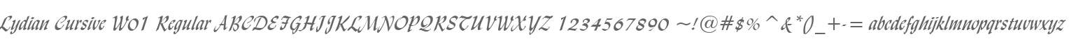 Lydian Cursive W01 Regular