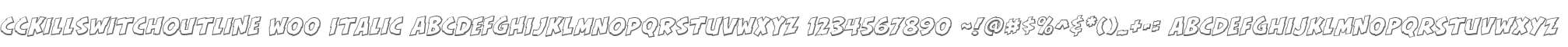 CCKillSwitchOutline W00 Italic