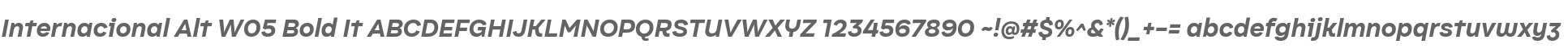 Internacional Alt W05 Bold It