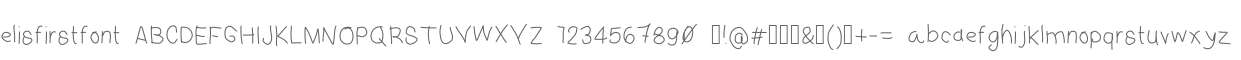 elisfirstfont