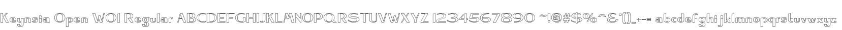 Keynsia Open W01 Regular