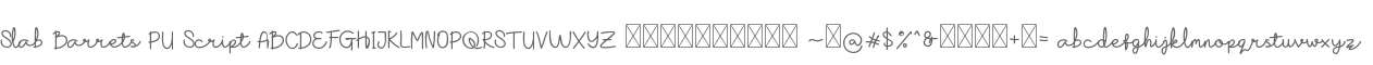 Slab Barrets PU Script