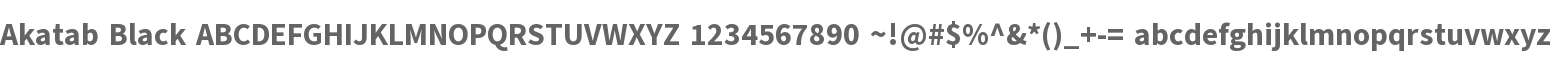 Akatab Black