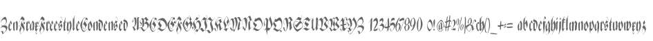 ZenFraxFreestyleCondensed
