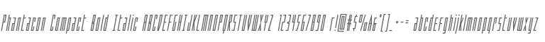 Phantacon Compact Bold Italic