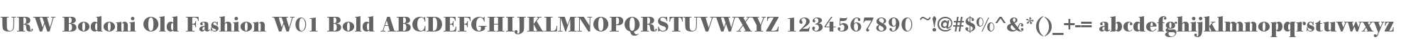 URW Bodoni Old Fashion W01 Bold