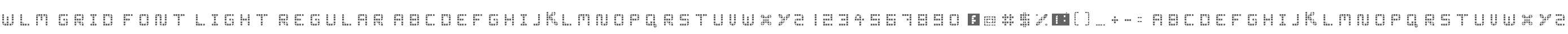 WLM Grid Font Light Regular