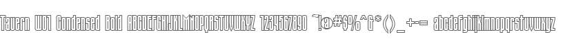 Tauern W01 Condensed Bold