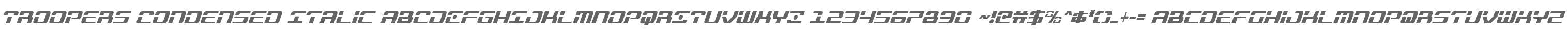 Troopers Condensed Italic