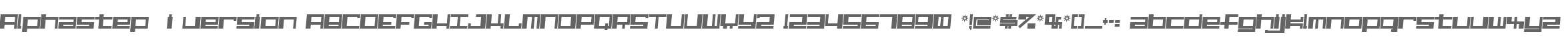Alphastep  i version
