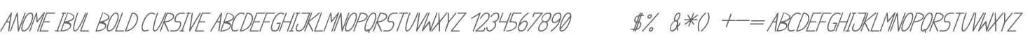 anome ibul bold cursive