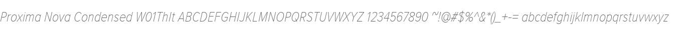 Proxima Nova Condensed W01ThIt