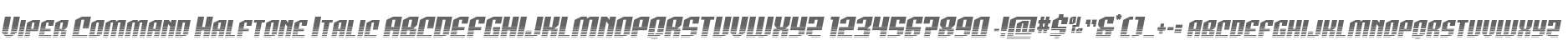 Viper Command Halftone Italic
